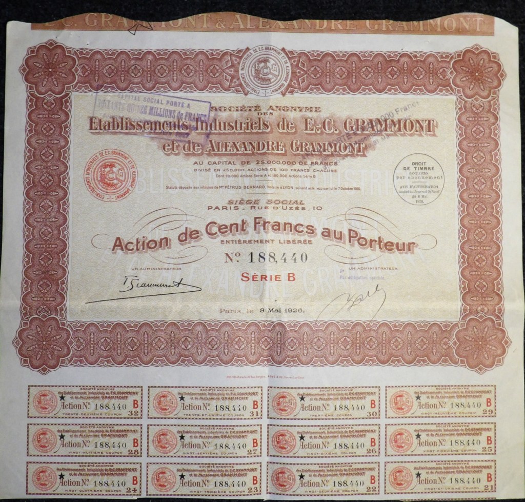 Etablissements industriels de E-C. Grammont er de Alexandre Grammont