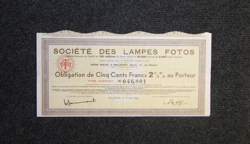 Société des lampes Fotos
