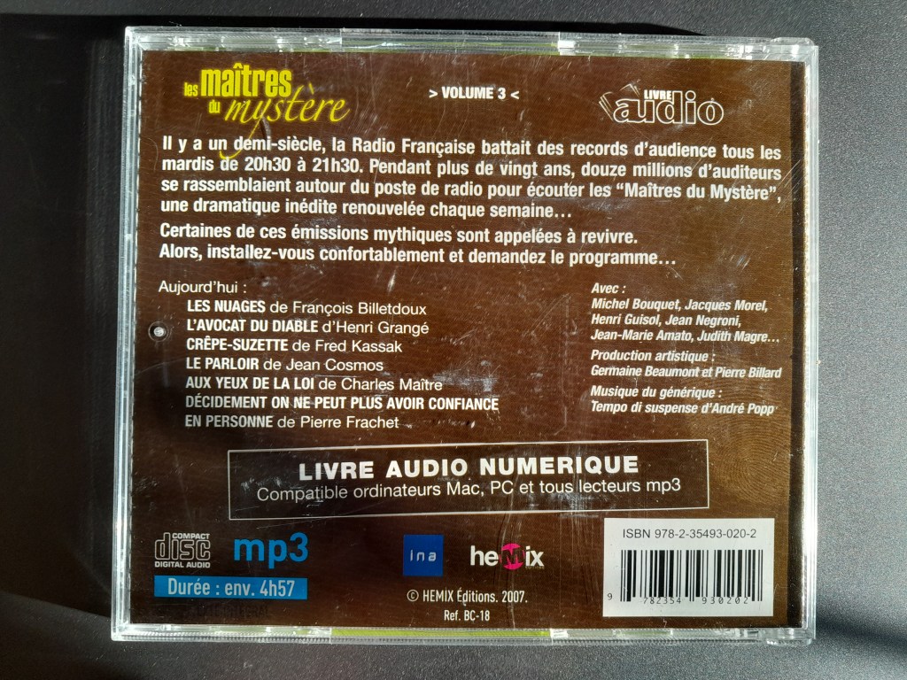 cd les maîtres du mystère