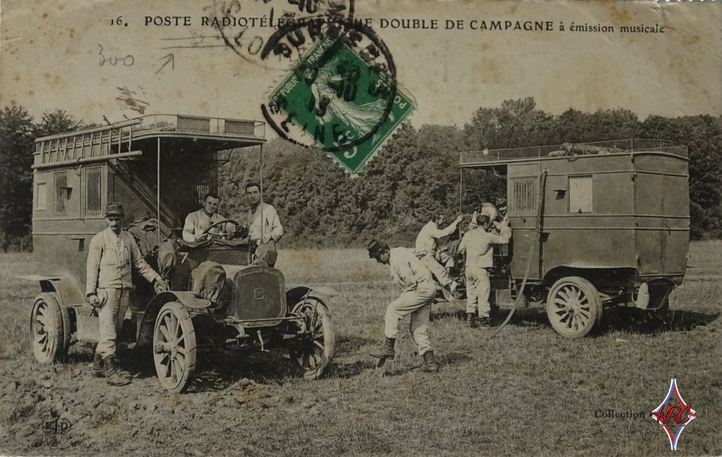 Carte postale la radiotélégraphie 1916