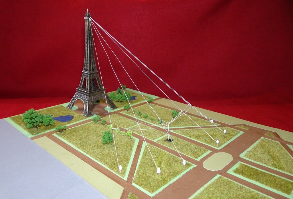 Maquette de l'antenne de la station télégraphique du Champ de mars