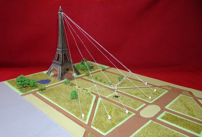 Maquette de la station de la tour Eiffel