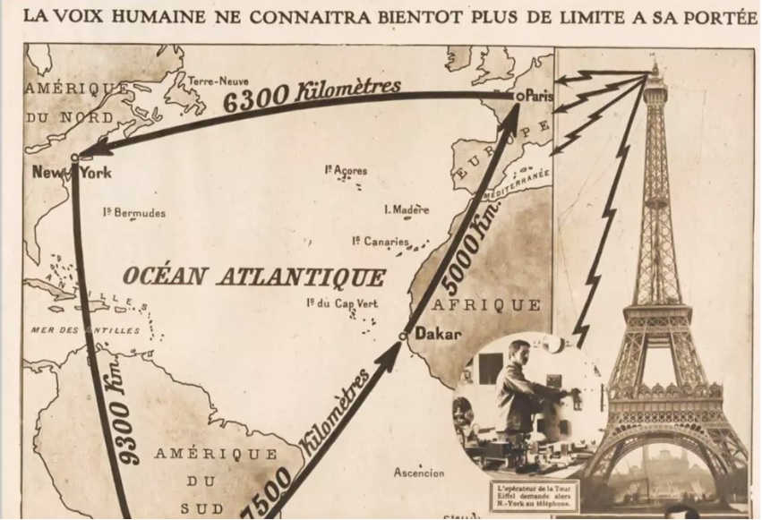 Couverture radio de la station du Champ de mars