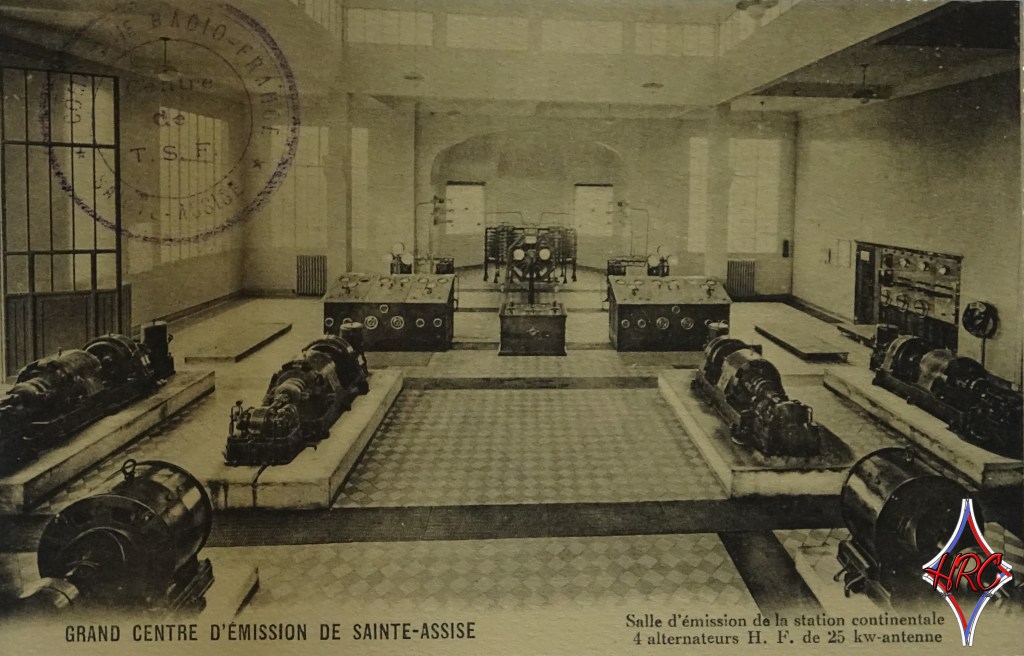 Carte postale centre d'émission de Sainte Assise 1919