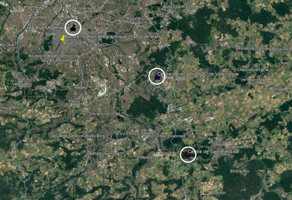 Carte du Sud de la région Parisienne